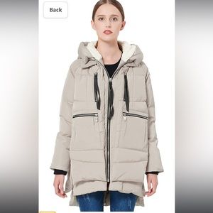 Orolay Women’s Thickened Down Jacket Beige Small